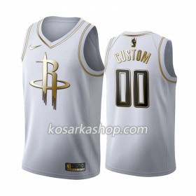 Dres Houston Rockets Prilagođeni Nike 2019-20 Bijela Golden Edition Swingman